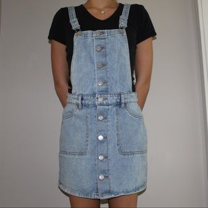 PACSUN Jean Skirt Overalls